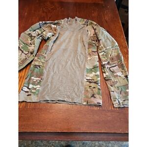 US Army Flame Resistant Combat Shirt XS Green Brown Mens USMC FR (A426)